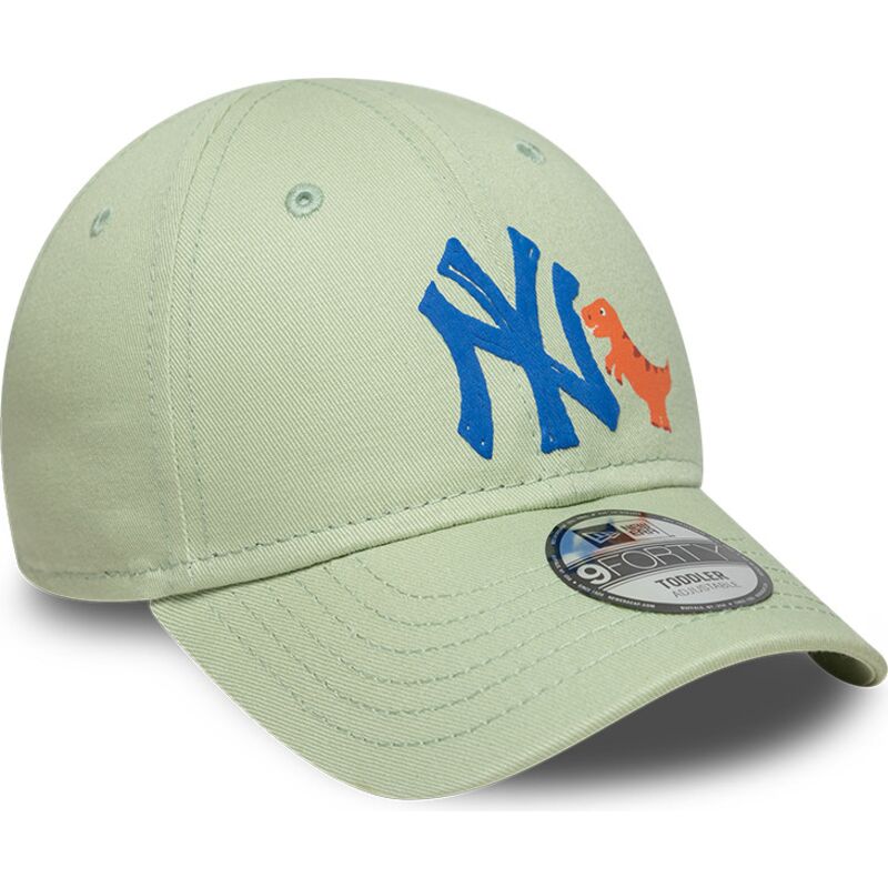 shapka-izvita-zelena-reguliruem-za-deca-9forty-dino-icon-na-new-york-yankees-mlb-ot-new-era