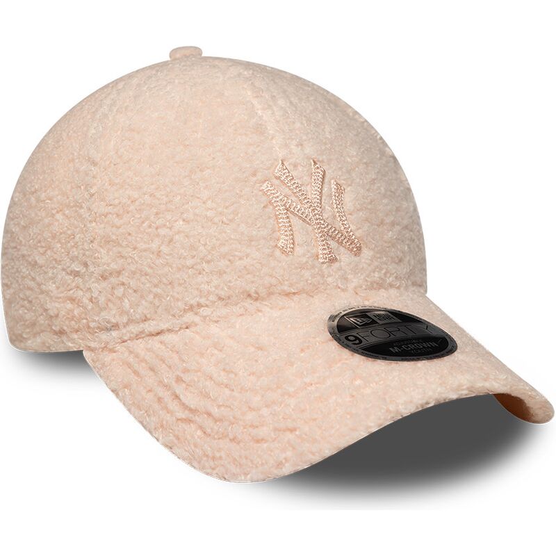 shapka-izvita-roza-snapbek-za-deca-rosa-9forty-m-crown-winter-borg-na-new-york-yankees-mlb-ot-new-era