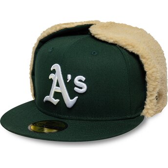 Шапка плоска зелена прилепнала 59FIFTY Dogear World Series на Oakland Athletics MLB от New Era