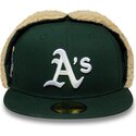 shapka-ploska-zelena-prilepnala-59fifty-dogear-world-series-na-oakland-athletics-mlb-ot-new-era