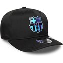 shapka-izvita-cherna-snapbek-multicolor-9seventy-stretch-snap-tpu-na-fc-barcelona-laliga-ot-new-era