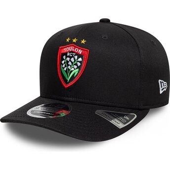 Шапка извита черна снапбек 9SEVENTY Stretch Snap Lily на Rugby Club Toulonnais French Rugby Federation FFR от New Era