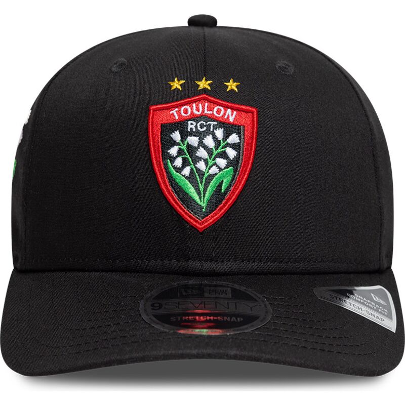 shapka-izvita-cherna-snapbek-9seventy-stretch-snap-lily-na-rugby-club-toulonnais-french-rugby-federation-ffr-ot-new-era