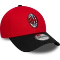 shapka-izvita-chervena-reguliruem-9forty-contrast-na-ac-milan-serie-a-ot-new-era