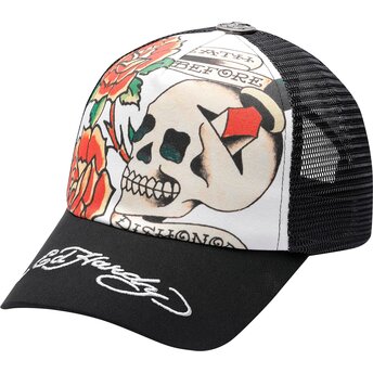 Шапка извита тракер черна снапбек Before Dishonor от Ed Hardy