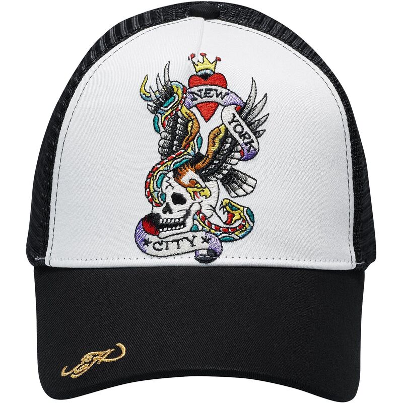 shapka-izvita-traker-cherna-snapbek-nyc-ot-ed-hardy