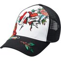 shapka-izvita-traker-cherna-snapbek-love-ed-ot-ed-hardy
