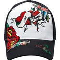 shapka-izvita-traker-cherna-snapbek-love-ed-ot-ed-hardy