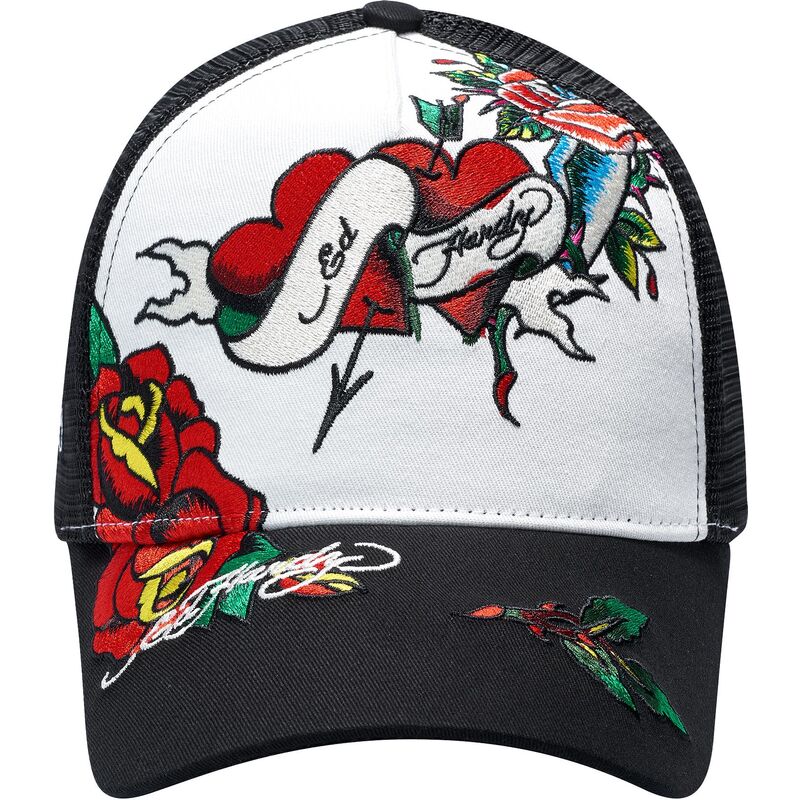 shapka-izvita-traker-cherna-snapbek-love-ed-ot-ed-hardy