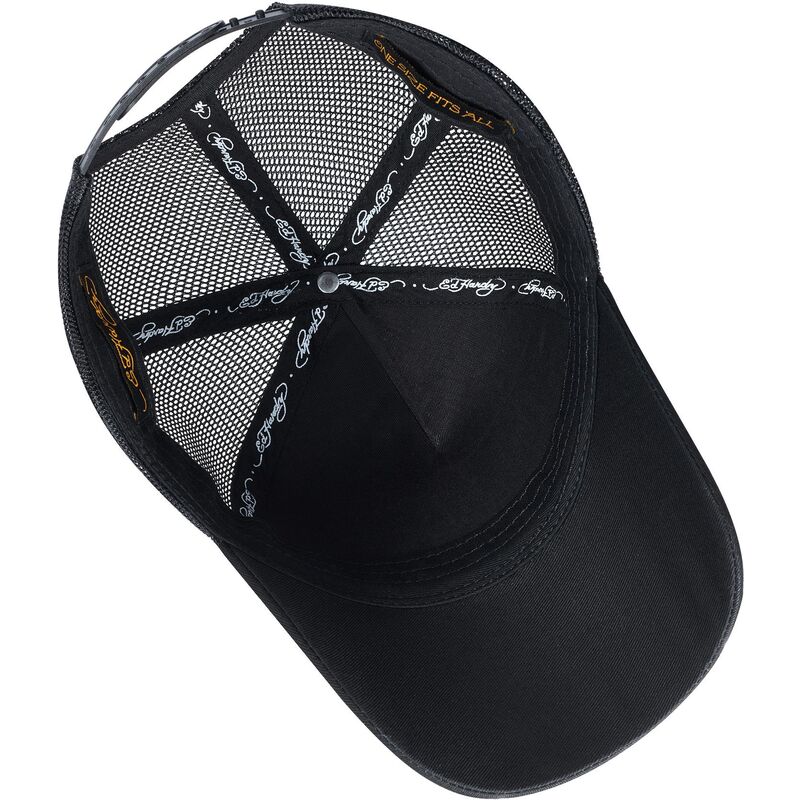 shapka-izvita-traker-cherna-snapbek-love-ed-ot-ed-hardy