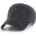 shapka-izvita-cherna-reguliruem-clean-up-tonal-na-los-angeles-dodgers-mlb-ot-47-brand