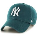 shapka-izvita-zelena-reguliruem-clean-up-no-loop-label-pacific-green-na-new-york-yankees-mlb-ot-47-brand