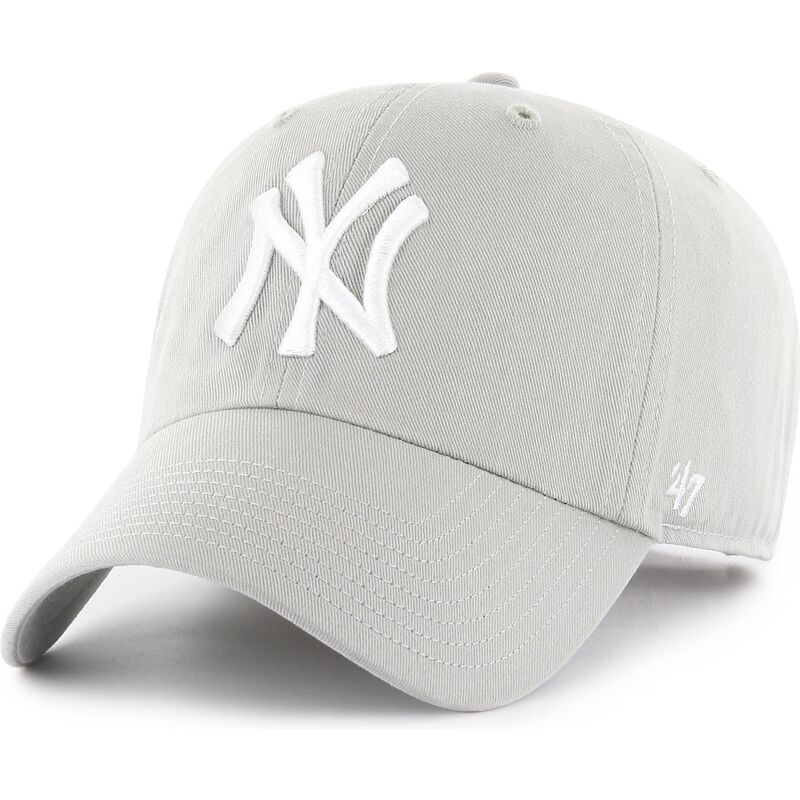 shapka-izvita-siv-reguliruem-clean-up-no-loop-label-na-new-york-yankees-mlb-ot-47-brand