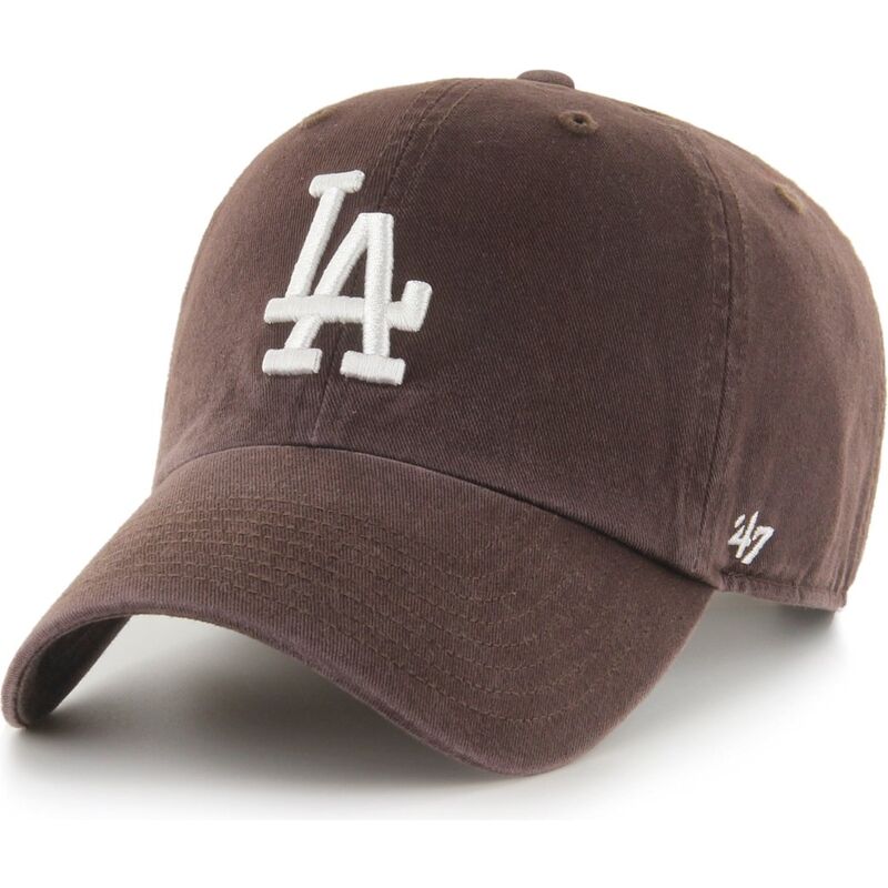 shapka-izvita-kafyav-reguliruem-clean-up-no-loop-label-na-los-angeles-dodgers-mlb-ot-47-brand