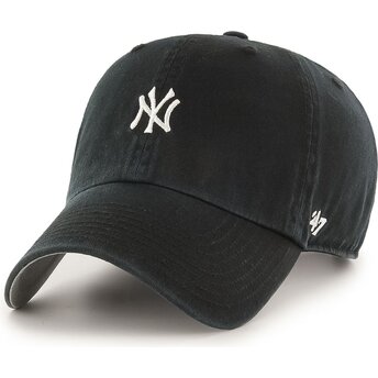 Шапка извита черна регулируем Clean Up Base Runner Mini на New York Yankees MLB от 47 Brand