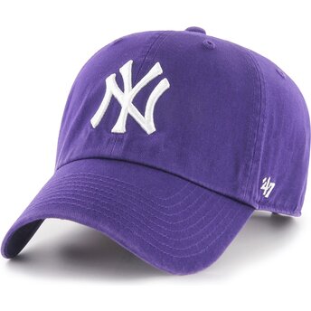 Шапка извита виолетка регулируем Clean Up No Loop Label на New York Yankees MLB от 47 Brand