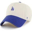 shapka-izvita-bezhov-reguliruem-clean-up-base-runner-two-tone-na-los-angeles-dodgers-mlb-ot-47-brand