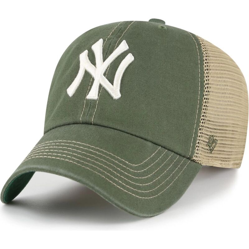 shapka-izvita-traker-zelena-snapbek-clean-up-trawler-na-new-york-yankees-mlb-ot-47-brand