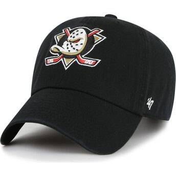 Шапка извита черна регулируем Clean Up на Anaheim Ducks NHL от 47 Brand