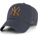 shapka-izvita-siv-reguliruem-clean-up-contrast-vintage-navy-na-new-york-yankees-mlb-ot-47-brand