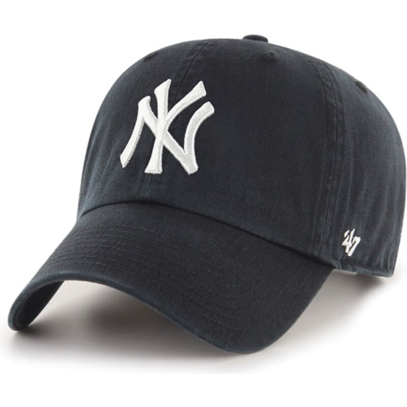 shapka-izvita-cherna-reguliruem-na-new-york-yankees-mlb-ot-47-brand