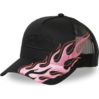 Шапка извита тракер черна снапбек FEU от Von Dutch