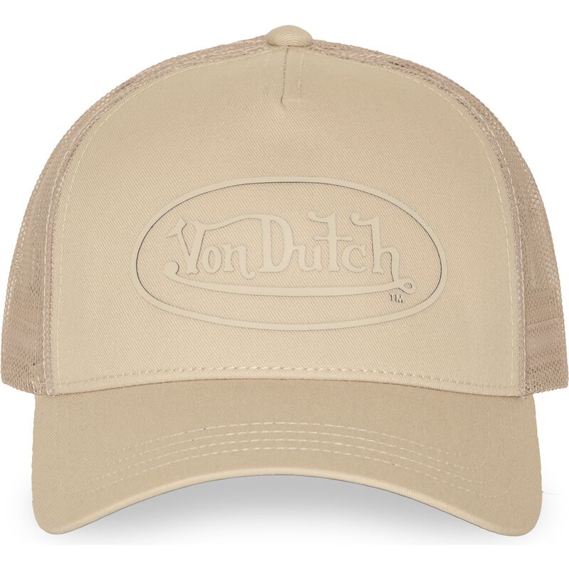 shapka-izvita-traker-bezhov-snapbek-log23-ot-von-dutch