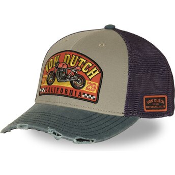 Шапка извита тракер многоцветен снапбек SEM18 от Von Dutch