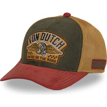 Шапка извита тракер многоцветен снапбек SEM19 от Von Dutch