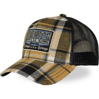 Шапка извита тракер жълт снапбек CAR11 от Von Dutch