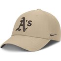 shapka-izvita-bezhov-reguliruem-structured-uv-poly-ripstop-na-oakland-athletics-mlb-ot-nike