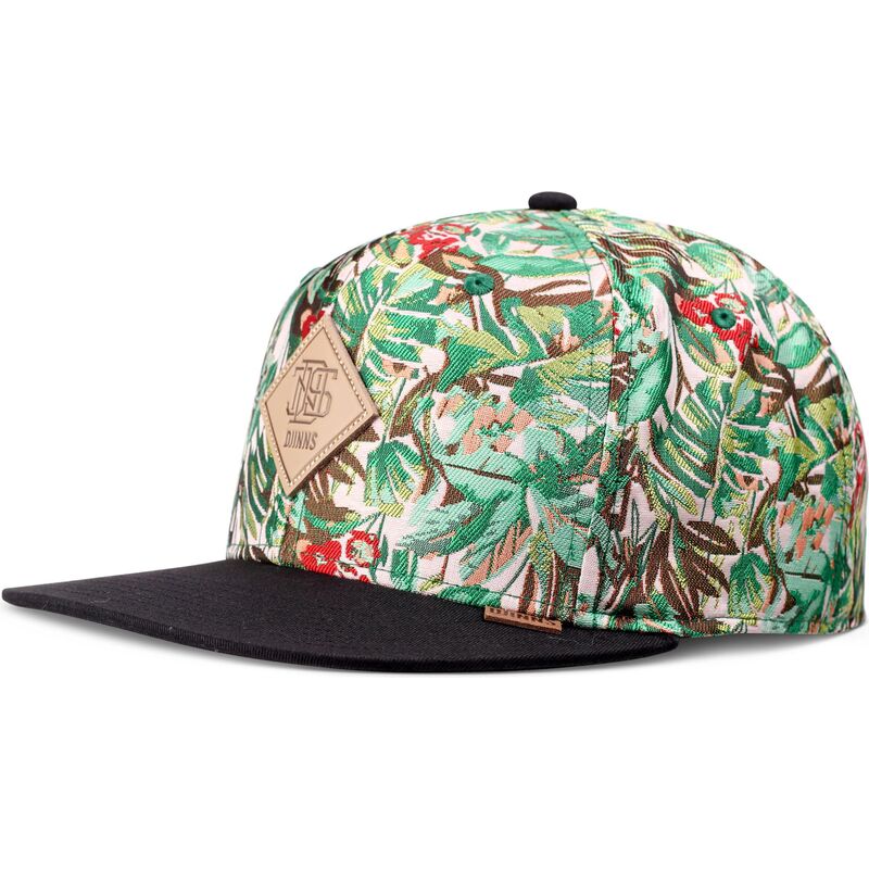 shapka-ploska-zelena-snapbek-woven-jungle-ot-djinns