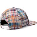 shapka-ploska-mnogocveten-snapbek-patch-check-turquioise-ot-djinns