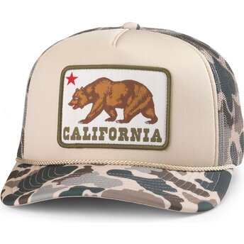 Шапка извита тракер камуфлаж снапбек Mallard Foamy на California Bear от American Needle