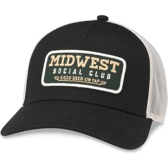 Шапка извита тракер черна снапбек Valin на Midwest Social Club от American Needle