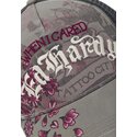 shapka-izvita-traker-siv-snapbek-floral-tattoo-city-vintage-wash-ot-ed-hardy