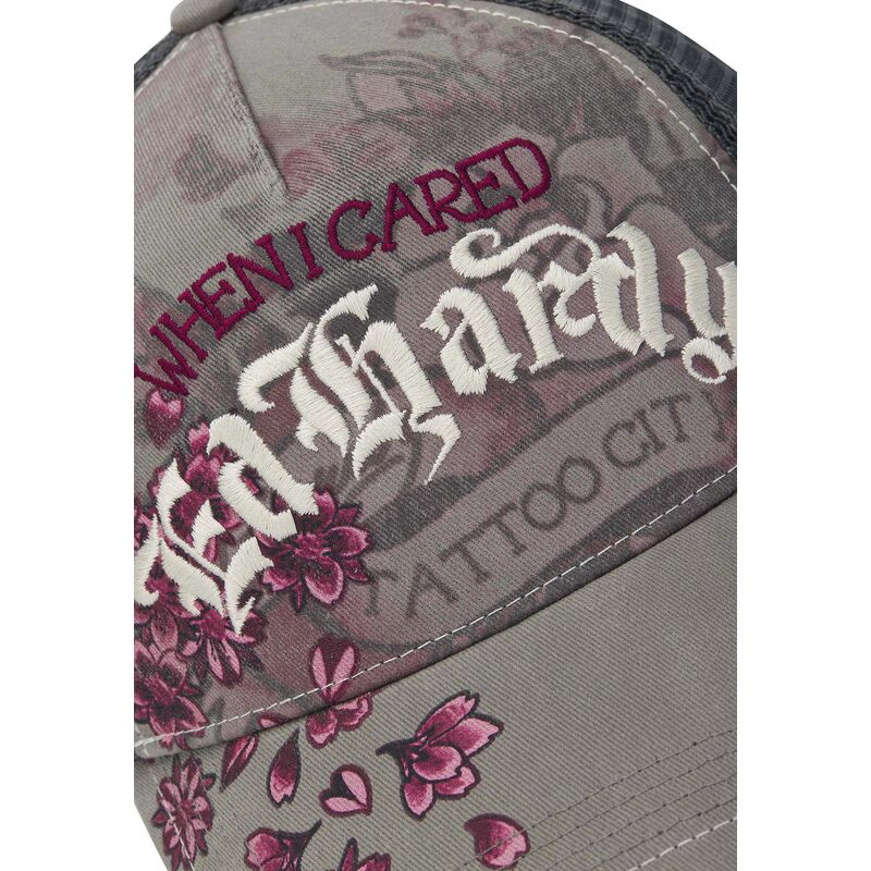 shapka-izvita-traker-siv-snapbek-floral-tattoo-city-vintage-wash-ot-ed-hardy shapka-izvita-traker-siv-snapbek-floral-tattoo-city-vintage-wash-ot-ed-hardy