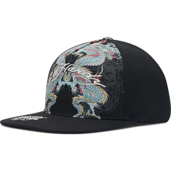 Шапка плоска черна снапбек Battle от Ed Hardy