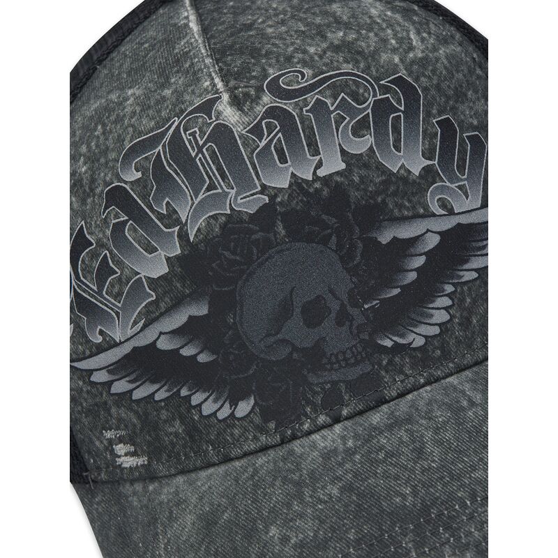 shapka-izvita-traker-siv-snapbek-flaming-gothic-skull-washed-ot-ed-hardy shapka-izvita-traker-siv-snapbek-flaming-gothic-skull-washed-ot-ed-hardy