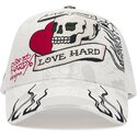 shapka-izvita-traker-byala-snapbek-live-fast-love-hard-ot-ed-hardy