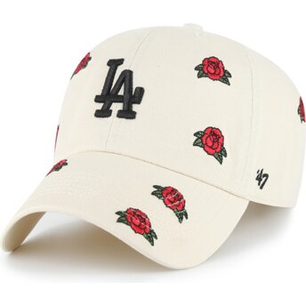 Шапка извита бежов регулируем Clean Up Scatter на Los Angeles Dodgers MLB от 47 Brand