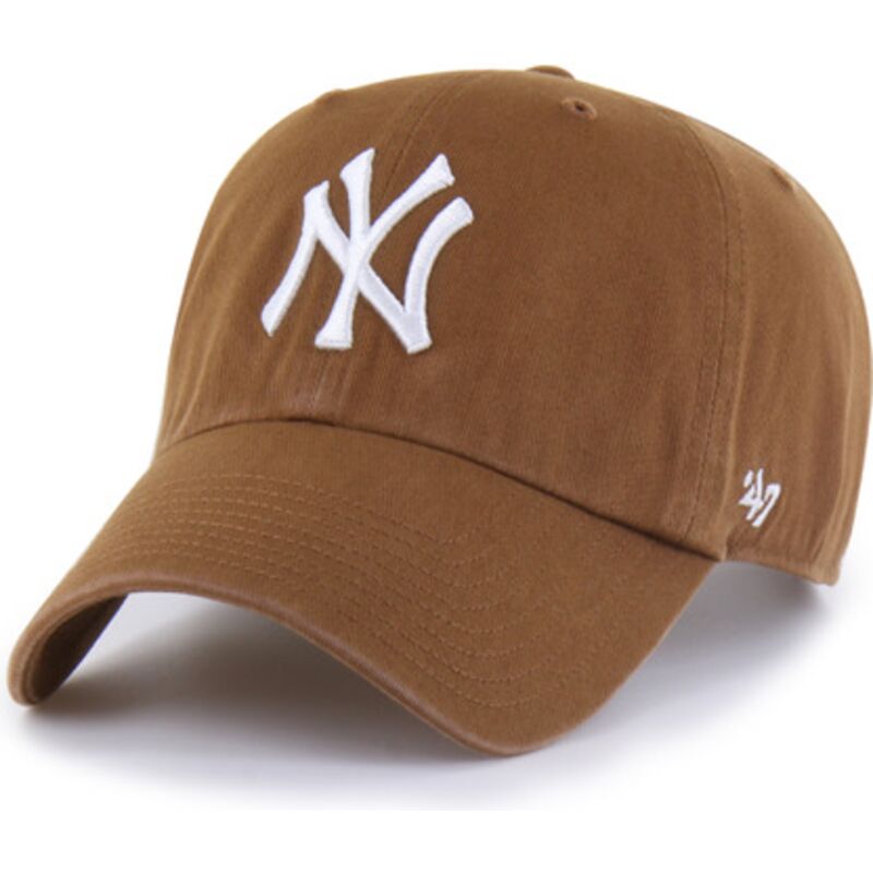shapka-izvita-kafyav-reguliruem-clean-up-pinecone-na-new-york-yankees-mlb-ot-47-brand