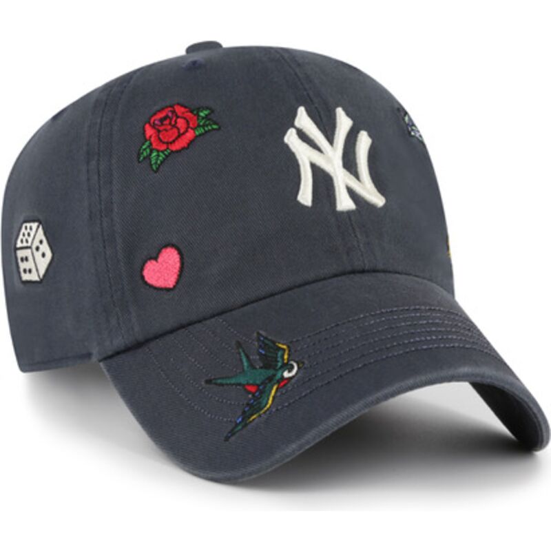 shapka-izvita-tmnosin-reguliruem-clean-up-multi-scatter-na-new-york-yankees-mlb-ot-47-brand