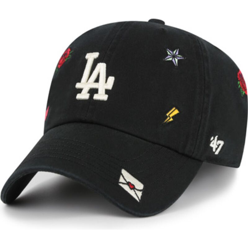 shapka-izvita-cherna-reguliruem-clean-up-multi-scatter-na-los-angeles-dodgers-mlb-ot-47-brand