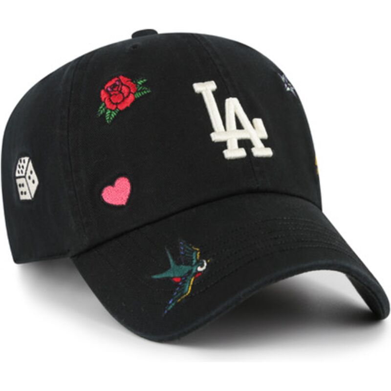 shapka-izvita-cherna-reguliruem-clean-up-multi-scatter-na-los-angeles-dodgers-mlb-ot-47-brand