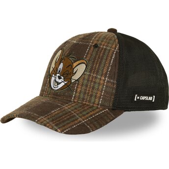 Шапка извита тракер кафяв снапбек TAJ9 JER Джери Looney Tunes от Capslab