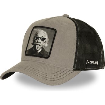 Шапка извита тракер сив снапбек Thug Life ART1 THUG Albert Einstein Знаменитости от Capslab