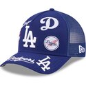 shapka-izvita-traker-sinya-snapbek-9forty-m-crown-a-frame-all-over-na-los-angeles-dodgers-mlb-ot-new-era