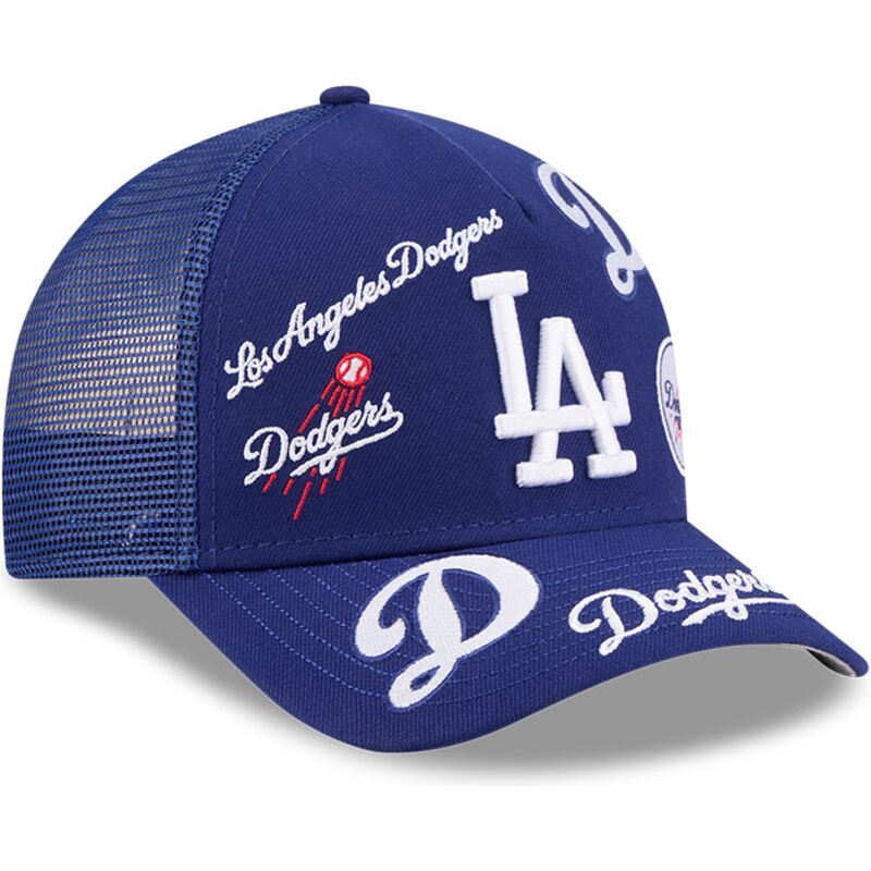 shapka-izvita-traker-sinya-snapbek-9forty-m-crown-a-frame-all-over-na-los-angeles-dodgers-mlb-ot-new-era
