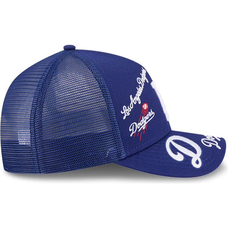 shapka-izvita-traker-sinya-snapbek-9forty-m-crown-a-frame-all-over-na-los-angeles-dodgers-mlb-ot-new-era